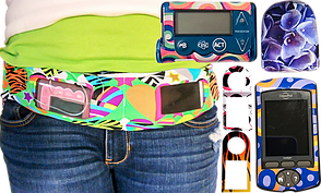 Insulin Pump Belt, Dexcom Belt, Smartphone Pouch, tallygear tummietote Belt-NUDE
