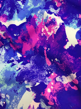 Load image into Gallery viewer, Smartphone Belt, Insulin Pump Belt, Dexcom Tummietote Belt w/ smartphone size window-Purple with Rainbow Splash
