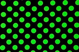 Arm, Leg Skins for Dexcom, Omnipod, Insulin Pump Site-Black w/Green Polka Dots