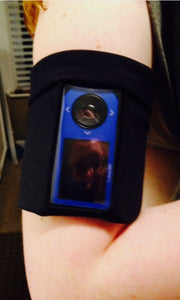 Arm/Leg Pocket for Dexcom/Omnipod/Insulin Pump/Smartphone w/optional window-Green Lightning