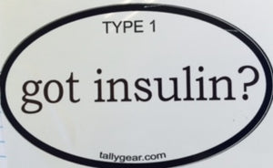 Type 1 Diabetes Decals, Stickers