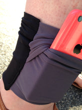 Load image into Gallery viewer, Arm/Leg Pocket for Dexcom/Omnipod/Insulin Pump/Smartphone w/optional window-Black