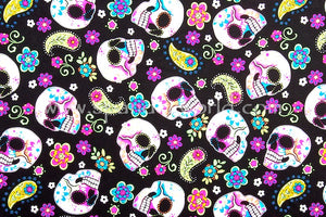 Arm, Leg Skins for Dexcom, Omnipod, Insulin Pump Site-Colorful Skulls