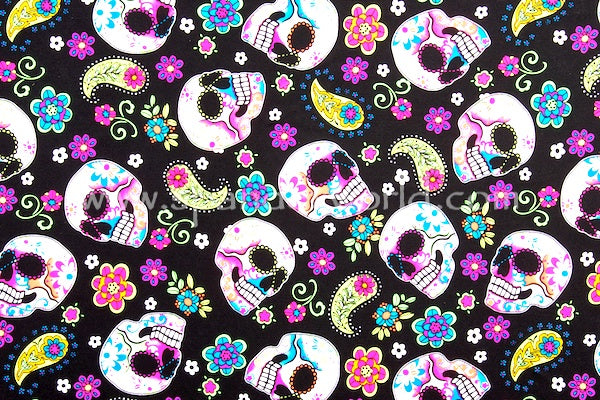 Arm, Leg Skins for Dexcom, Omnipod, Insulin Pump Site-Colorful Skulls